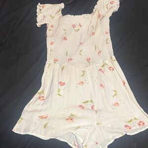 Floral Off-Shoulder Romper